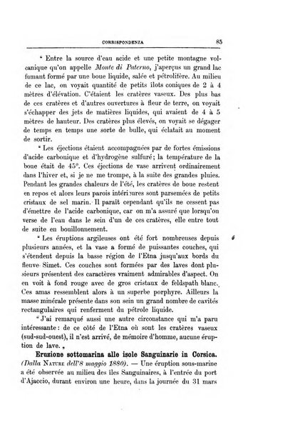 Bullettino del vulcanismo italiano periodico geologico ed archeologico per l'osservazione e la storia..