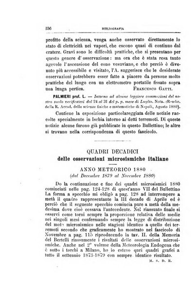 Bullettino del vulcanismo italiano periodico geologico ed archeologico per l'osservazione e la storia..