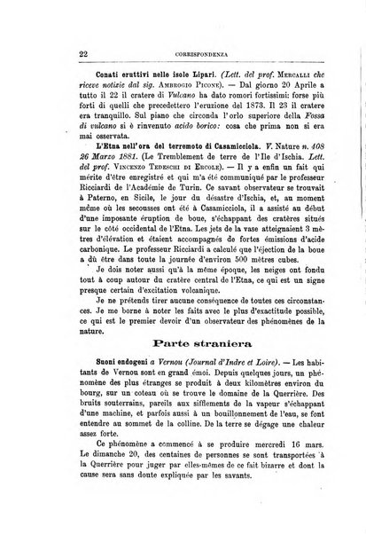 Bullettino del vulcanismo italiano periodico geologico ed archeologico per l'osservazione e la storia..