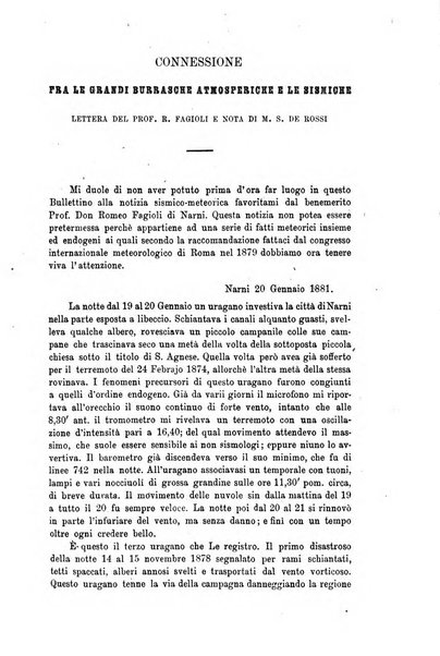 Bullettino del vulcanismo italiano periodico geologico ed archeologico per l'osservazione e la storia..