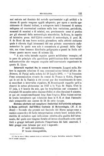 Bullettino del vulcanismo italiano periodico geologico ed archeologico per l'osservazione e la storia..