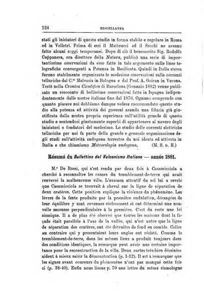 Bullettino del vulcanismo italiano periodico geologico ed archeologico per l'osservazione e la storia..