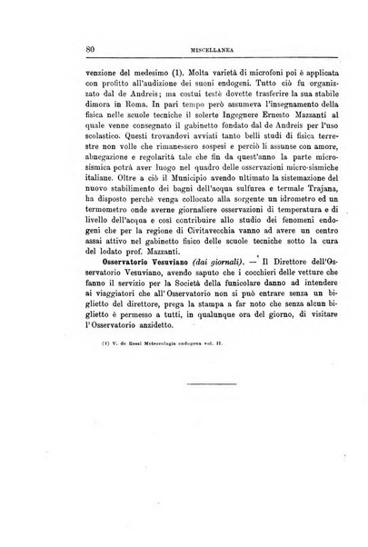 Bullettino del vulcanismo italiano periodico geologico ed archeologico per l'osservazione e la storia..