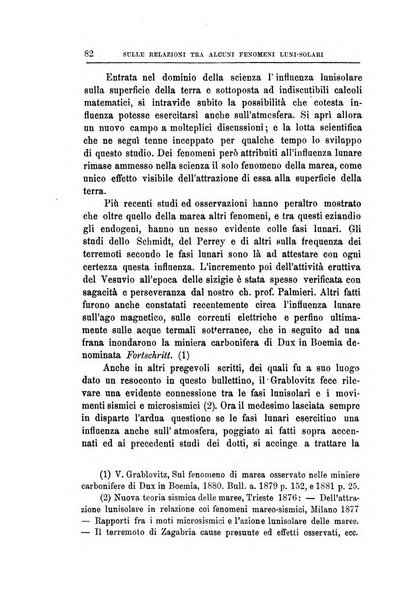 Bullettino del vulcanismo italiano periodico geologico ed archeologico per l'osservazione e la storia..