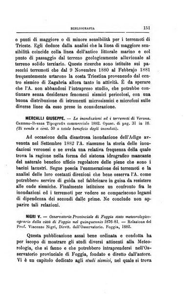 Bullettino del vulcanismo italiano periodico geologico ed archeologico per l'osservazione e la storia..