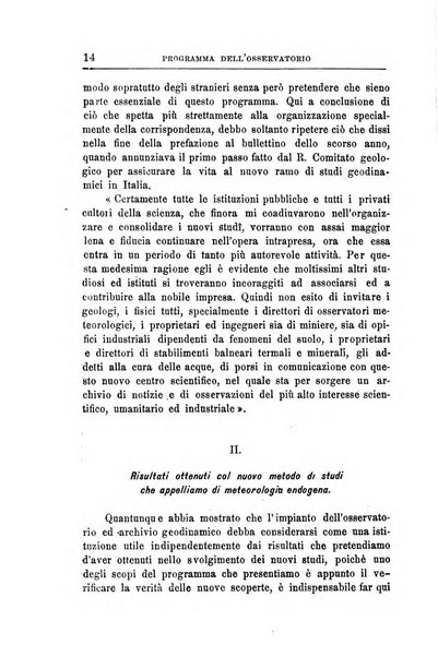 Bullettino del vulcanismo italiano periodico geologico ed archeologico per l'osservazione e la storia..