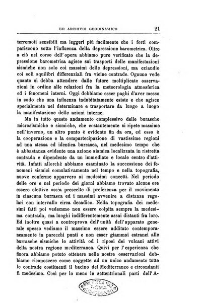 Bullettino del vulcanismo italiano periodico geologico ed archeologico per l'osservazione e la storia..