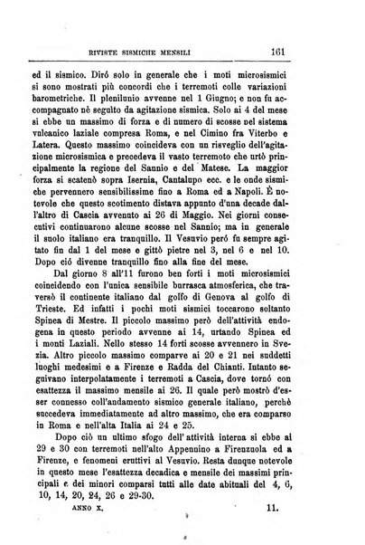 Bullettino del vulcanismo italiano periodico geologico ed archeologico per l'osservazione e la storia..