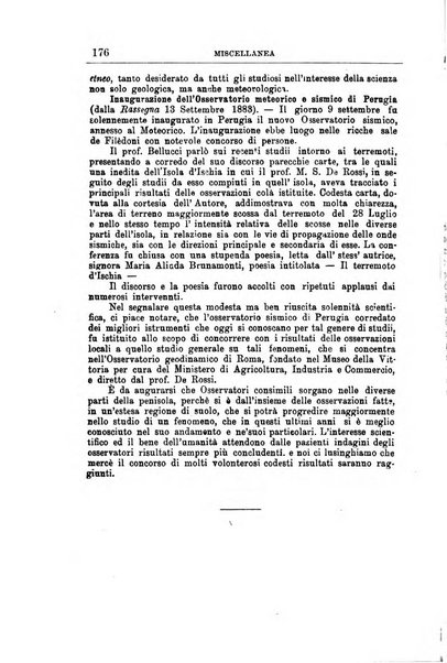 Bullettino del vulcanismo italiano periodico geologico ed archeologico per l'osservazione e la storia..