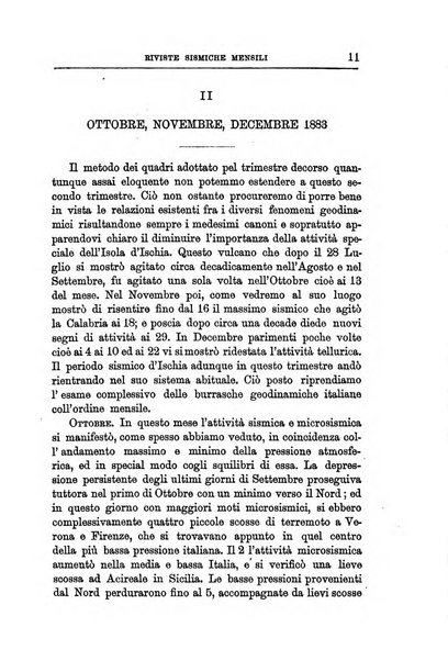 Bullettino del vulcanismo italiano periodico geologico ed archeologico per l'osservazione e la storia..