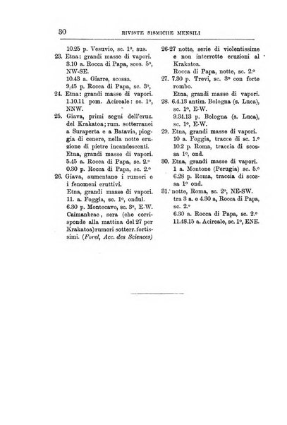 Bullettino del vulcanismo italiano periodico geologico ed archeologico per l'osservazione e la storia..