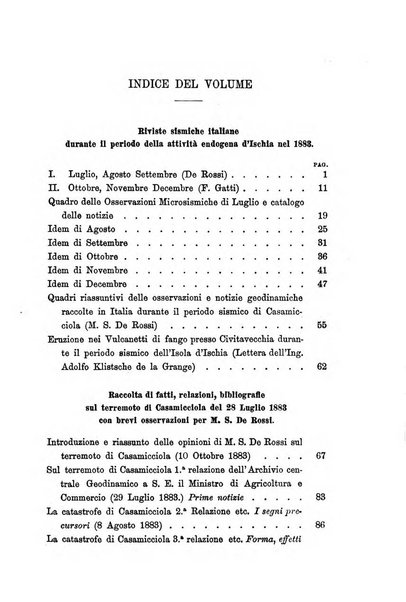 Bullettino del vulcanismo italiano periodico geologico ed archeologico per l'osservazione e la storia..