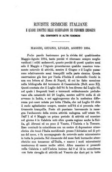 Bullettino del vulcanismo italiano periodico geologico ed archeologico per l'osservazione e la storia..