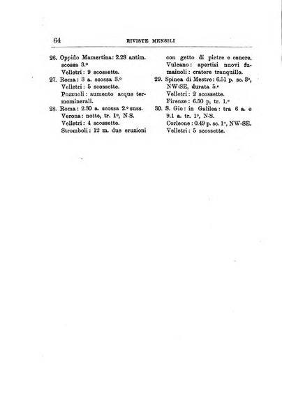 Bullettino del vulcanismo italiano periodico geologico ed archeologico per l'osservazione e la storia..