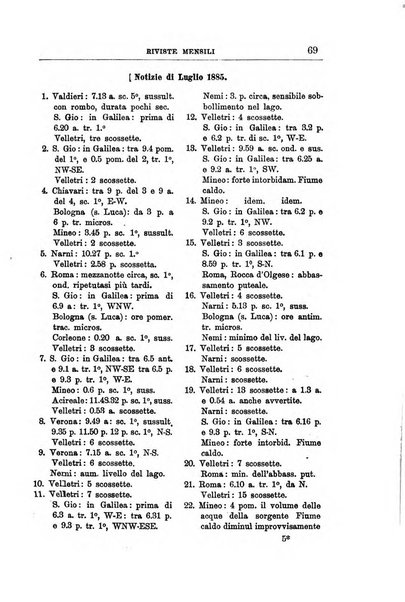 Bullettino del vulcanismo italiano periodico geologico ed archeologico per l'osservazione e la storia..