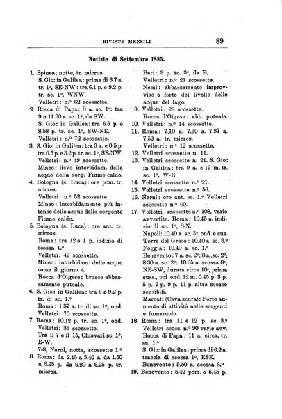 Bullettino del vulcanismo italiano periodico geologico ed archeologico per l'osservazione e la storia..