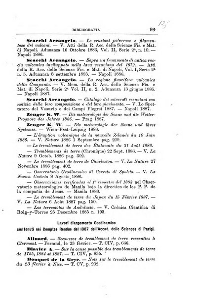 Bullettino del vulcanismo italiano periodico geologico ed archeologico per l'osservazione e la storia..