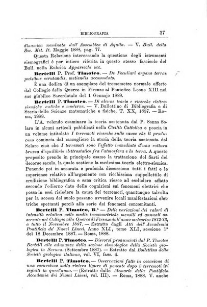 Bullettino del vulcanismo italiano periodico geologico ed archeologico per l'osservazione e la storia..