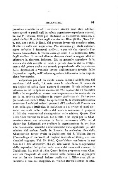 Bullettino del vulcanismo italiano periodico geologico ed archeologico per l'osservazione e la storia..