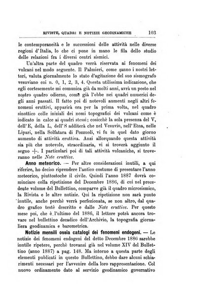 Bullettino del vulcanismo italiano periodico geologico ed archeologico per l'osservazione e la storia..