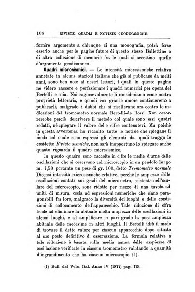 Bullettino del vulcanismo italiano periodico geologico ed archeologico per l'osservazione e la storia..