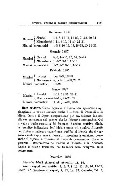 Bullettino del vulcanismo italiano periodico geologico ed archeologico per l'osservazione e la storia..