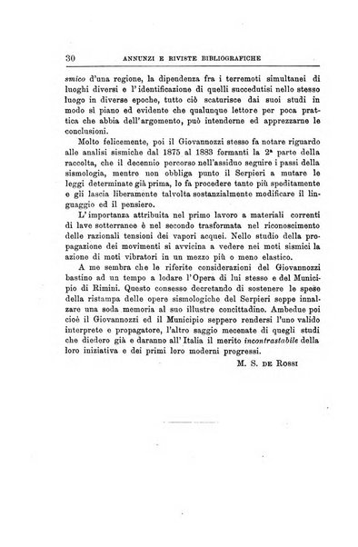 Bullettino del vulcanismo italiano periodico geologico ed archeologico per l'osservazione e la storia..