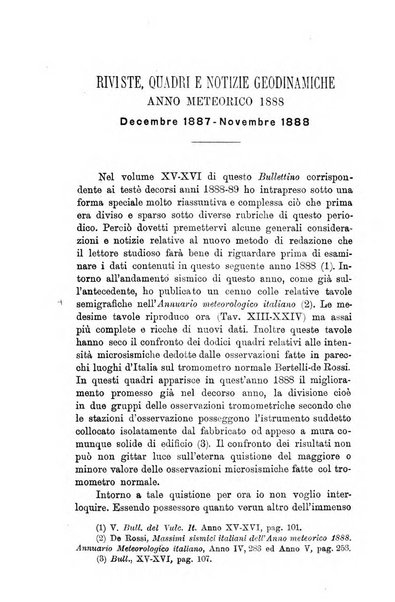 Bullettino del vulcanismo italiano periodico geologico ed archeologico per l'osservazione e la storia..