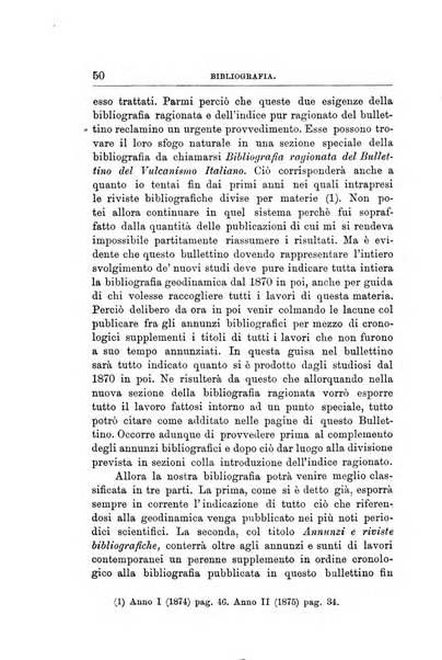 Bullettino del vulcanismo italiano periodico geologico ed archeologico per l'osservazione e la storia..