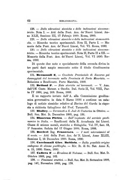 Bullettino del vulcanismo italiano periodico geologico ed archeologico per l'osservazione e la storia..