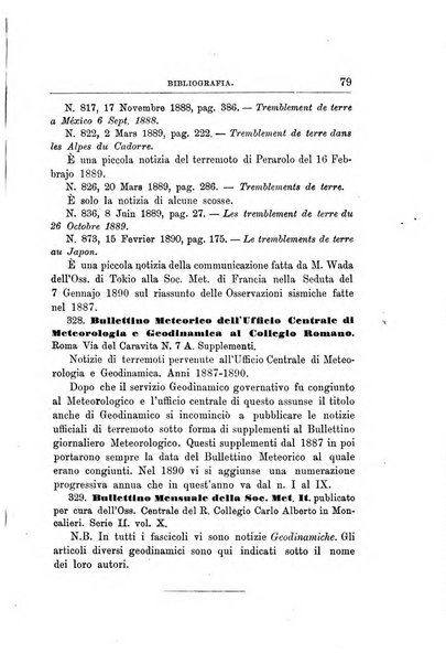 Bullettino del vulcanismo italiano periodico geologico ed archeologico per l'osservazione e la storia..