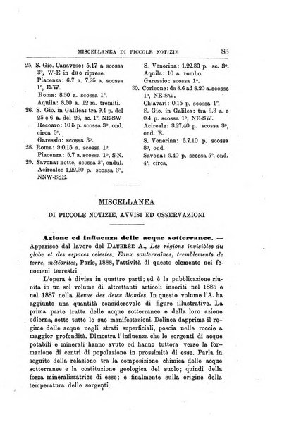 Bullettino del vulcanismo italiano periodico geologico ed archeologico per l'osservazione e la storia..