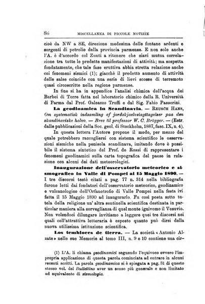 Bullettino del vulcanismo italiano periodico geologico ed archeologico per l'osservazione e la storia..