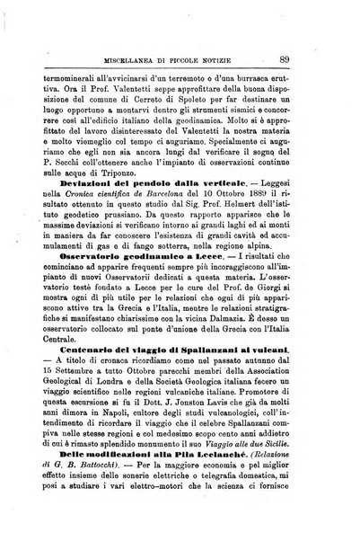 Bullettino del vulcanismo italiano periodico geologico ed archeologico per l'osservazione e la storia..