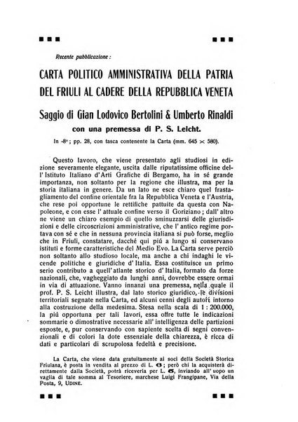 Memorie storiche forogiuliesi