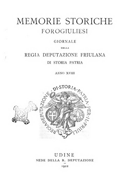 Memorie storiche forogiuliesi