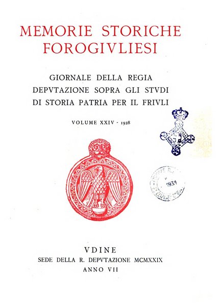 Memorie storiche forogiuliesi