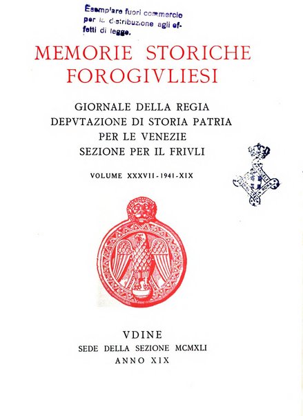 Memorie storiche forogiuliesi