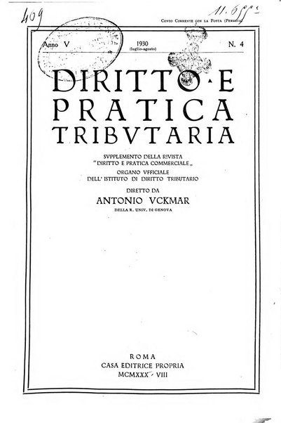 Diritto e pratica tributaria organo ufficiale della Associazione nazionale consulenti tributari