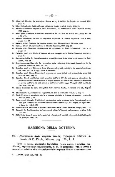 Diritto e pratica tributaria organo ufficiale della Associazione nazionale consulenti tributari