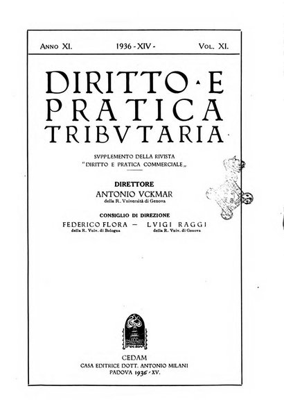 Diritto e pratica tributaria organo ufficiale della Associazione nazionale consulenti tributari