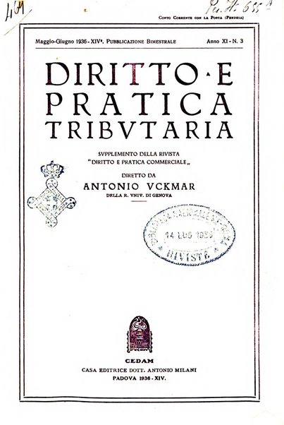 Diritto e pratica tributaria organo ufficiale della Associazione nazionale consulenti tributari