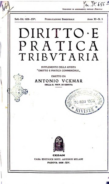 Diritto e pratica tributaria organo ufficiale della Associazione nazionale consulenti tributari