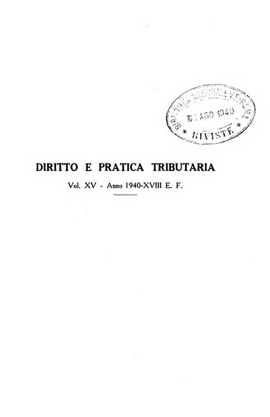 Diritto e pratica tributaria organo ufficiale della Associazione nazionale consulenti tributari