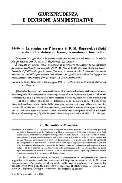 Diritto e pratica tributaria organo ufficiale della Associazione nazionale consulenti tributari