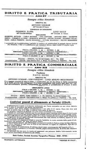 Diritto e pratica tributaria organo ufficiale della Associazione nazionale consulenti tributari