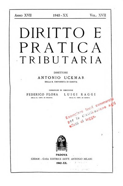 Diritto e pratica tributaria organo ufficiale della Associazione nazionale consulenti tributari