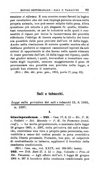 Il dizionario penale rassegna completa di giurisprudenza e dottrina. Parte seconda, Leggi speciali