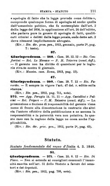 Il dizionario penale rassegna completa di giurisprudenza e dottrina. Parte seconda, Leggi speciali