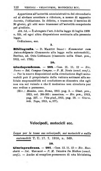 Il dizionario penale rassegna completa di giurisprudenza e dottrina. Parte seconda, Leggi speciali